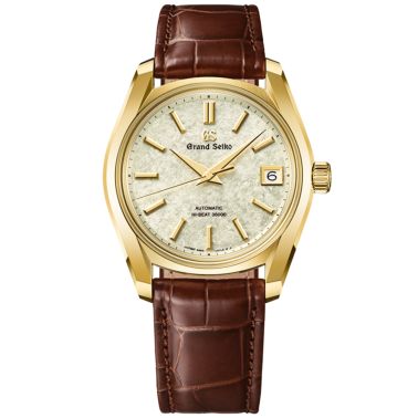 Montre Grand Seiko Heritage 62GS Hi-Beat 36000 "Sakura-wakaba" automatique cadran vert bracelet cuir 38 mm