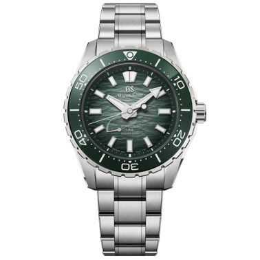 Grand Seiko Evolution 9 Spring Drive U.F.A. Ushio 300 Diver green dial titanium bracelet 40,8 mm