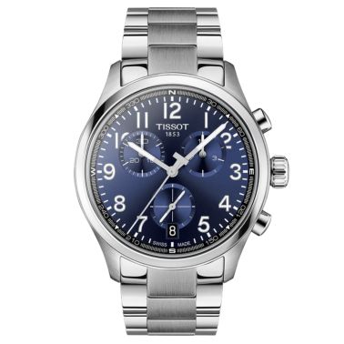 Montre Tissot Chrono L quartz cadran bleu bracelet acier 42 mm