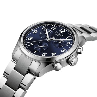 Montre Tissot Chrono L quartz blue dial steel bracelet 42 mm
