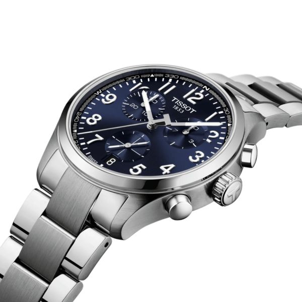 Montre Tissot Chrono L quartz blue dial steel bracelet 42 mm