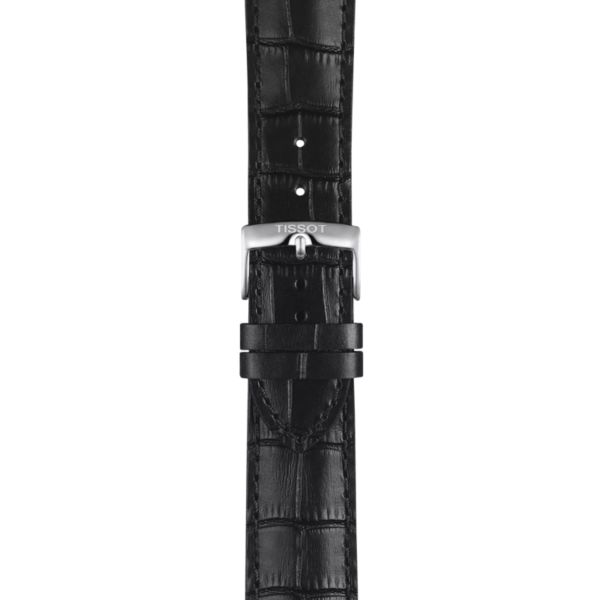 Montre Tissot Chrono L quartz black dial leather strap 42 mm