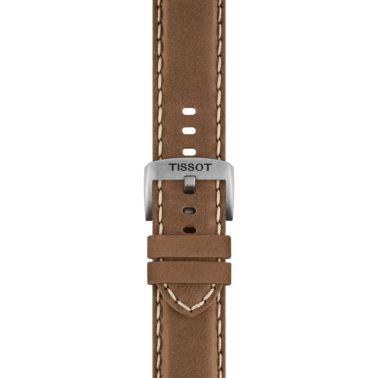 Montre Tissot Chrono L quartz black dial vintage leather strap 42 mm