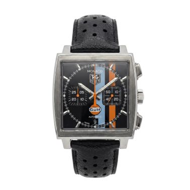 Montre TAG Heuer Monaco Gulf Calibre 17 automatique 38 mm Full Set