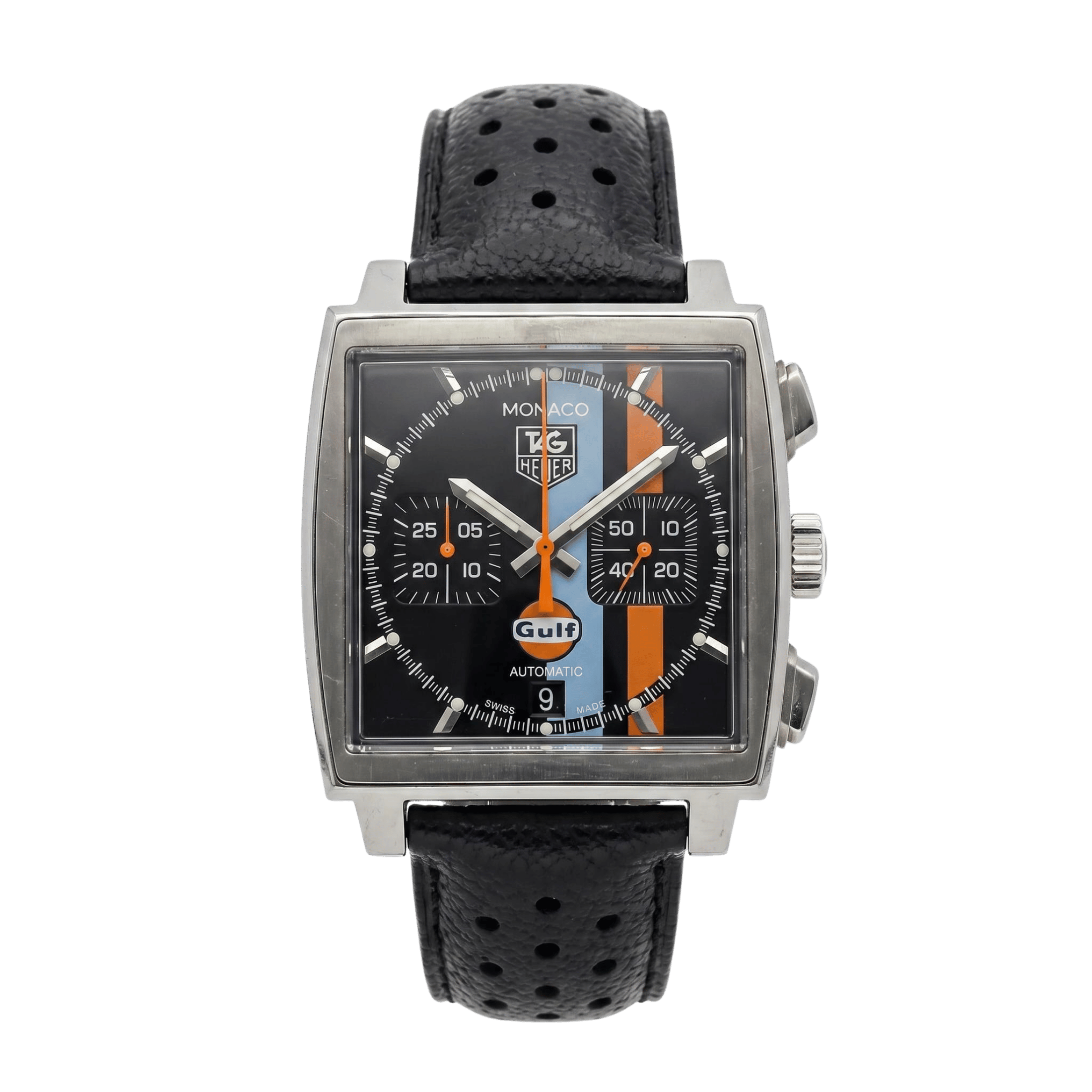 Pre-Owned TAG Heuer Monaco Gulf Calibre 17 CW211A.FC6228 - Lepage