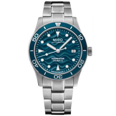 Montre Mido Ocean Star39 automatique cadran bleu bracelet acier 39 mm