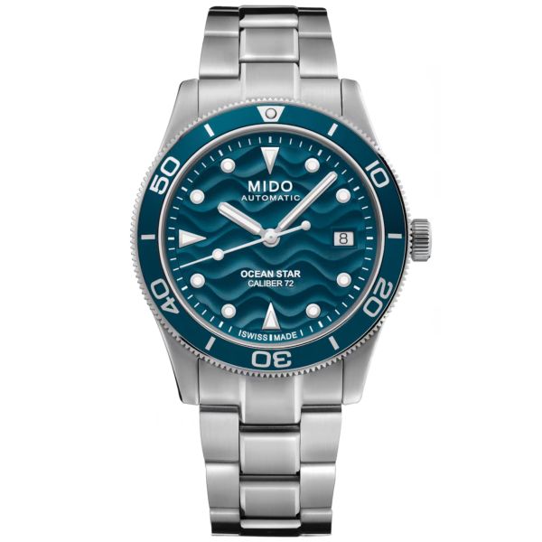 Montre Mido Ocean Star39 automatique cadran bleu bracelet acier 39 mm