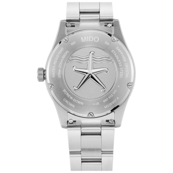 Mido Ocean Star 39 automatic watch blue dial steel bracelet 39 mm