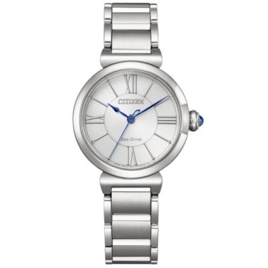 Montre Citizen Maybells Eco-Drive cadran blanc bracelet acier 29,5 mm