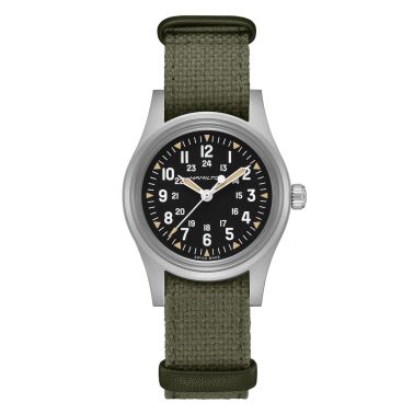Hamilton Khaki Field Mechanical "America 250" black dial NATO strap 38 mm