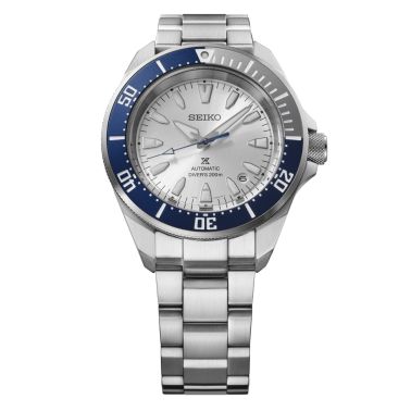 Montre Seiko Prospex Diver's 200M cadran argent bracelet acier 41 mm