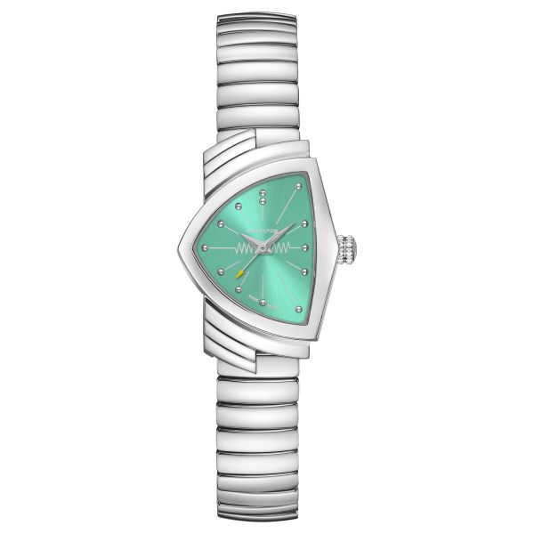 Hamilton Ventura Quartz S blue dial steel bracelet