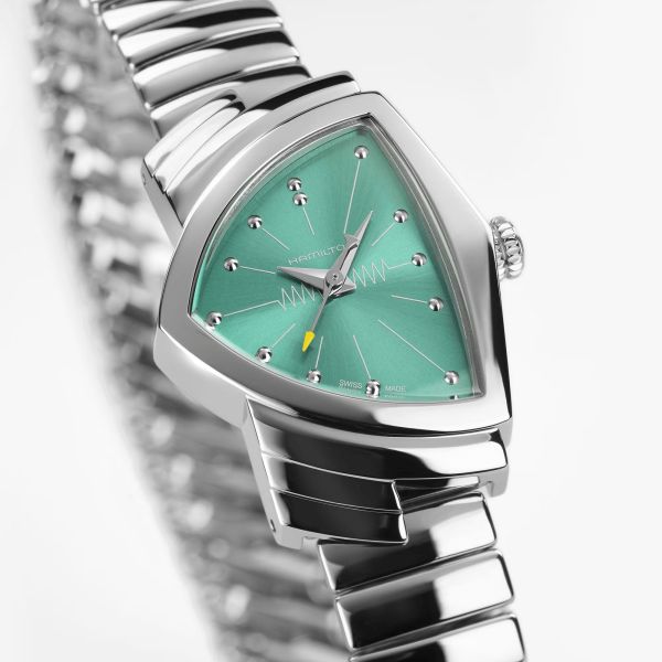 Hamilton Ventura Quartz S blue dial steel bracelet