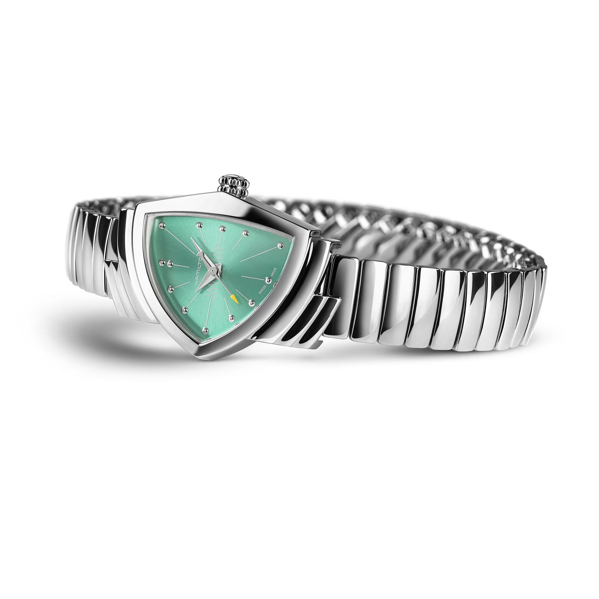 Hamilton Ventura Quartz S blue dial steel bracelet