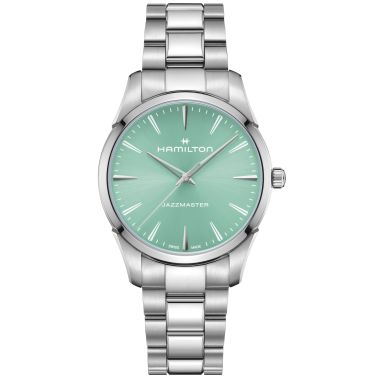Hamilton Jazzmaster Quartz automatic blue dial steel bracelet 40 mm