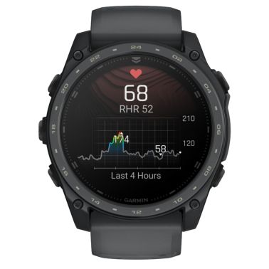 Montre Garmin Tactix 8 Cerakote AMOLED bracelet silicone gris 51 mm - Avec calculateur Applied Ballistics Ultralight
