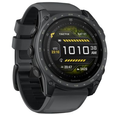 Montre Garmin Tactix 8 Cerakote AMOLED bracelet silicone gris 51 mm - Avec calculateur Applied Ballistics Ultralight