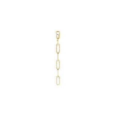 Dinh van Maillon single earrings in yellow gold and diamonds