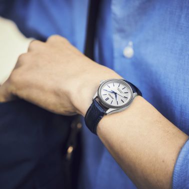 Montre Seiko Presage Classic Series automatique cadran blanc bracelet cuir 36 mm