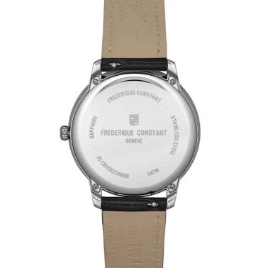 Frédérique Constant Classics Moneta Solarmetre quartz red dial leather strap 39 mm