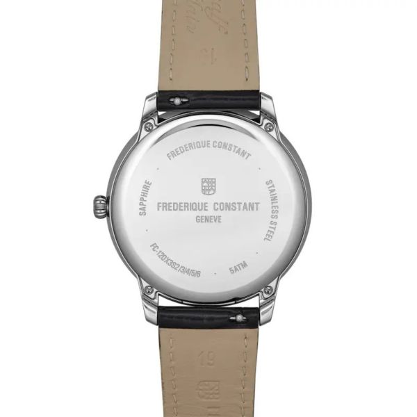 Frédérique Constant Classics Moneta Solarmetre quartz red dial leather strap 39 mm