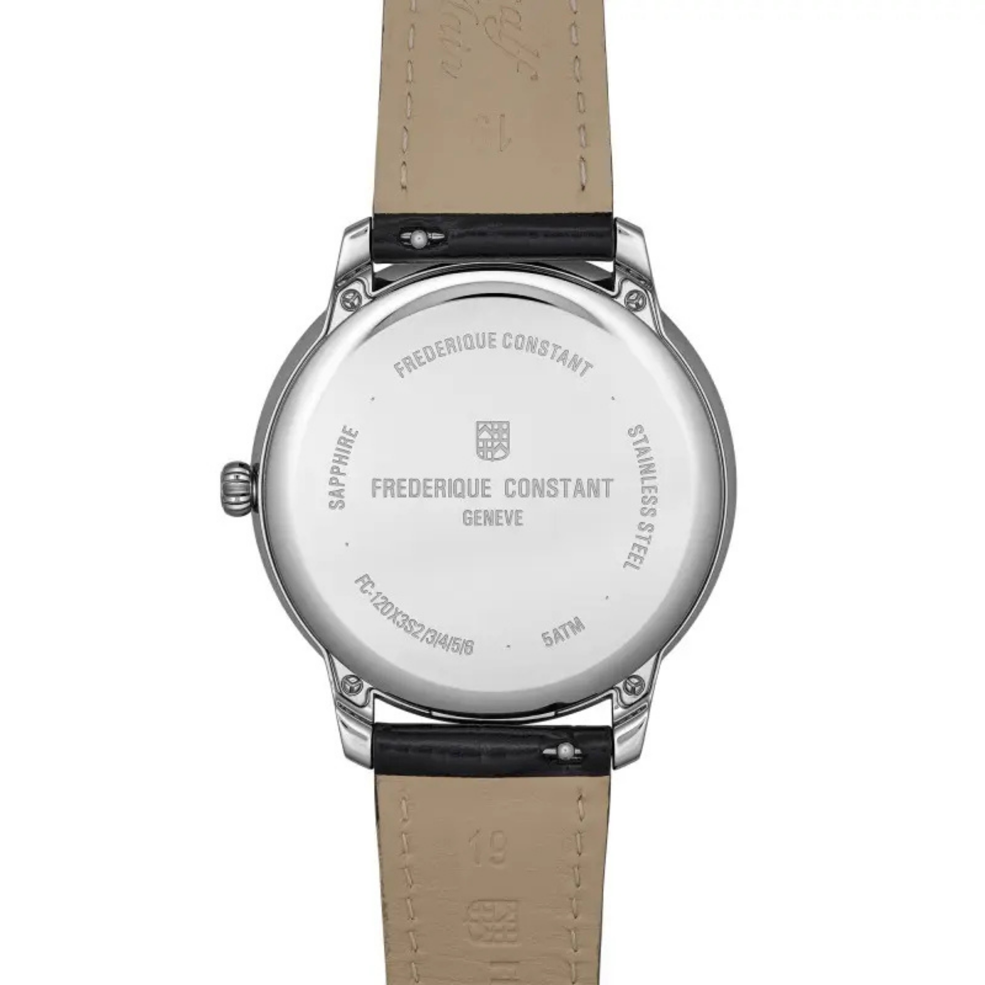 Frédérique Constant Classics Moneta Solarmetre quartz red dial leather strap 39 mm