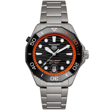Montre TAG Heuer Aquaracer Professional 500 Date automatique cadran noir bracelet titane 42 mm