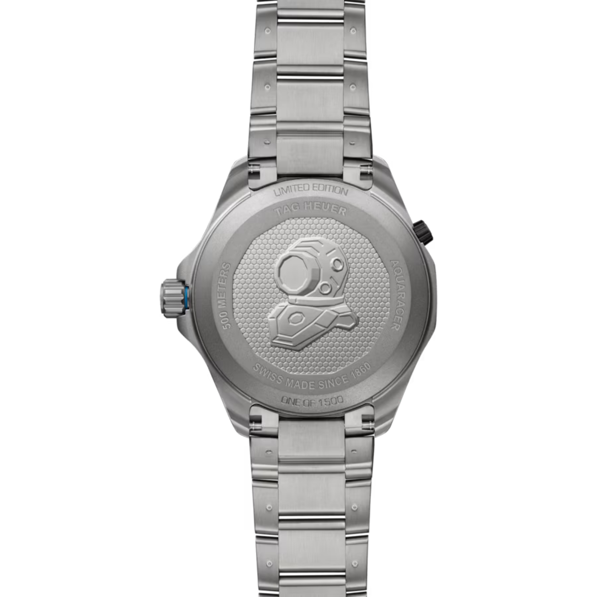 Montre TAG Heuer Aquaracer Professional 500 Date automatique cadran noir et bleu bracelet titane 42 mm