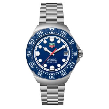 TAG Heuer Formula 1 Solargraph blue dial steel bracelet 38 mm
