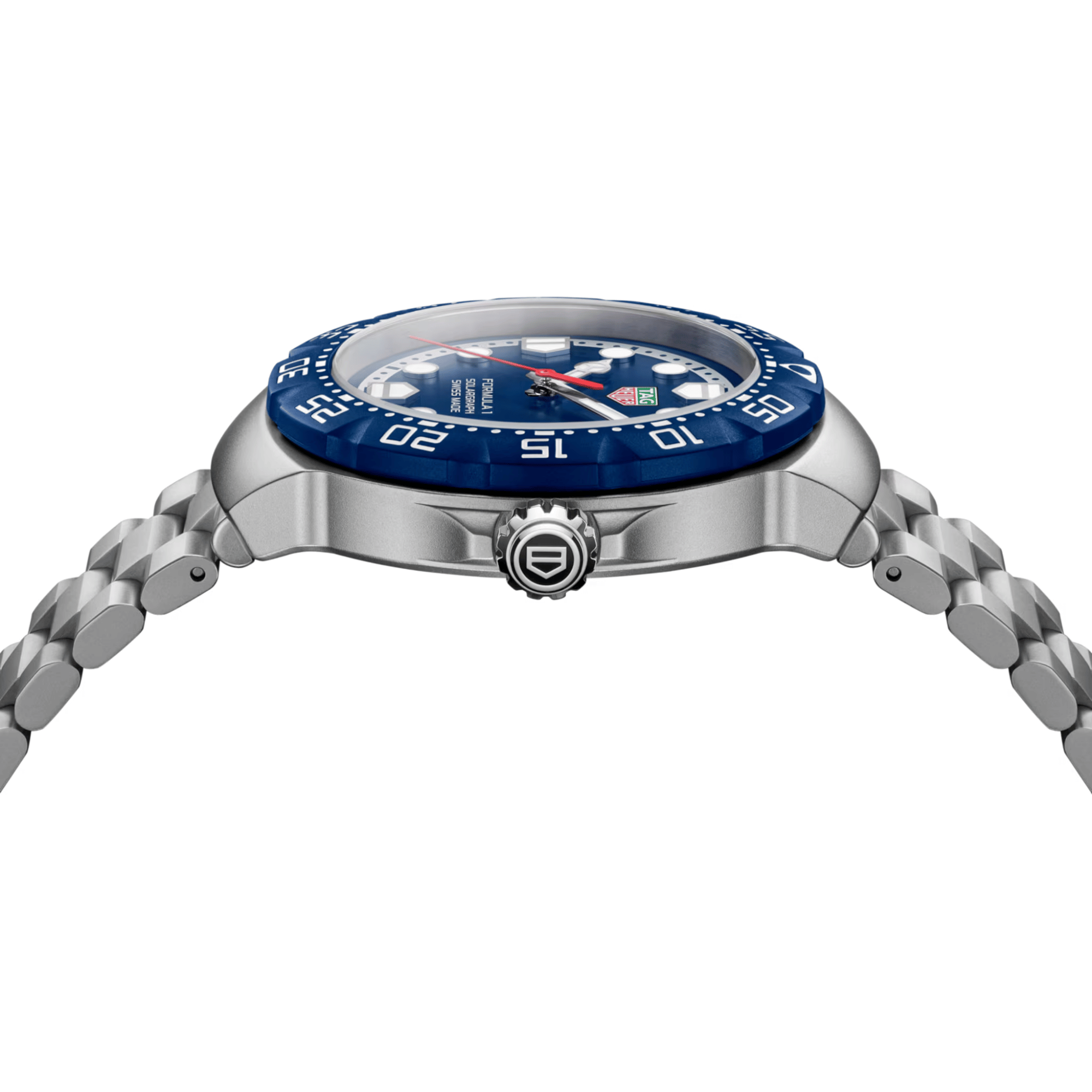 TAG Heuer Formula 1 Solargraph blue dial steel bracelet 38 mm