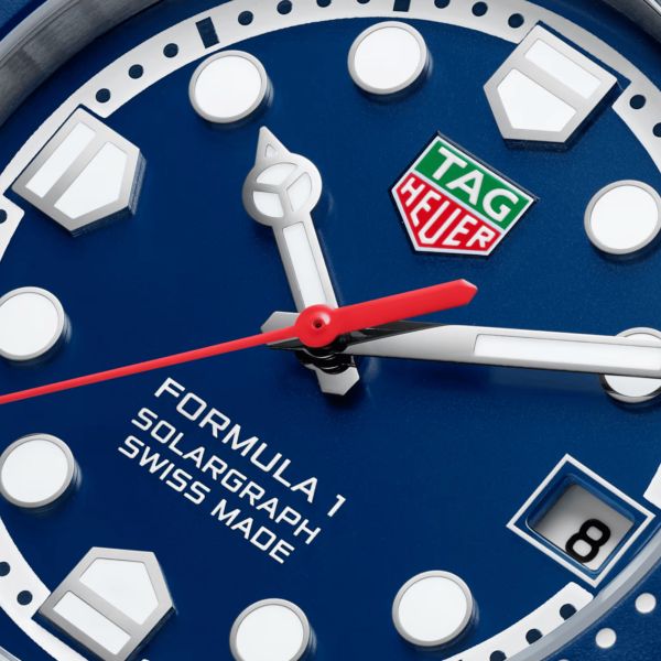 TAG Heuer Formula 1 Solargraph blue dial steel bracelet 38 mm