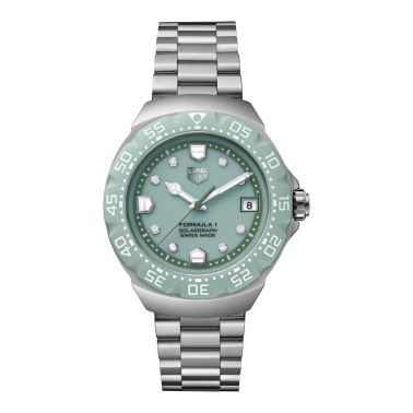 Montre TAG Heuer Formula 1 Solargraph cadran vert bracelet acier 38 mm