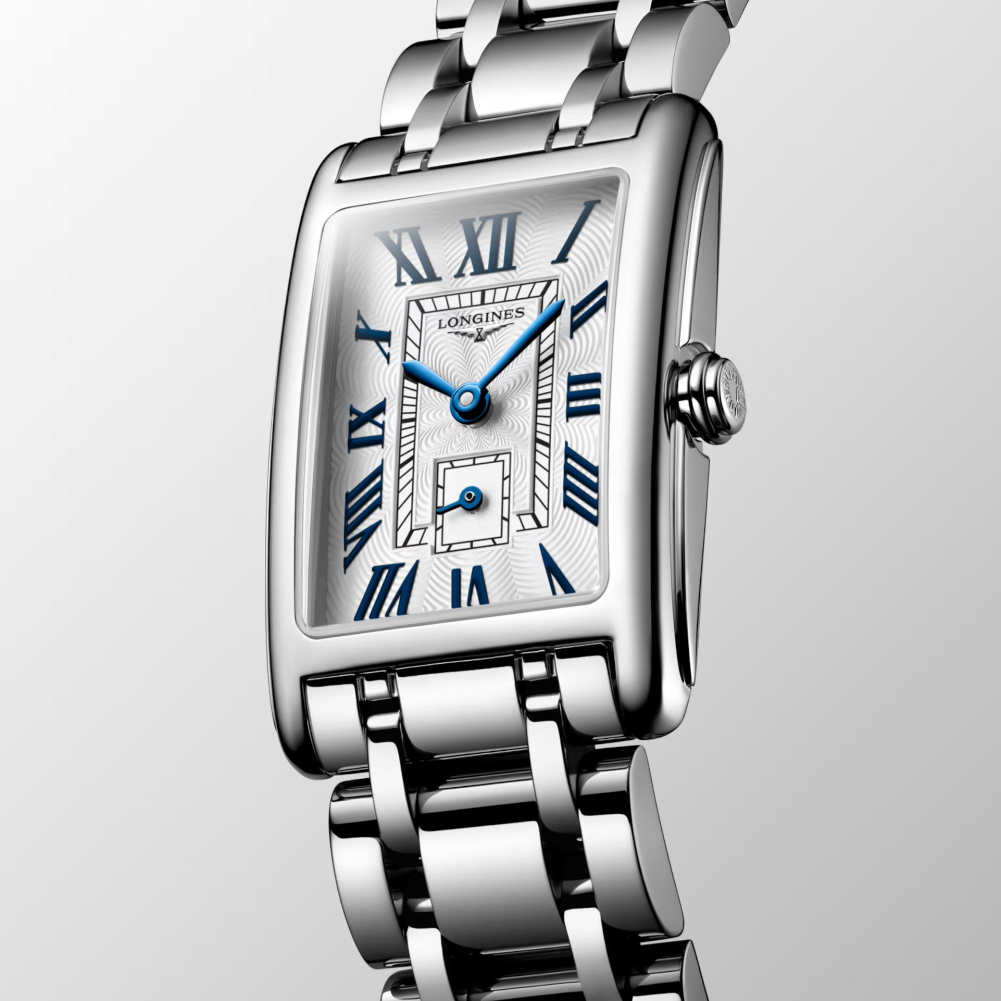 Longines DolceVita quartz watch silver dial steel bracelet 20,80 x 32 mm