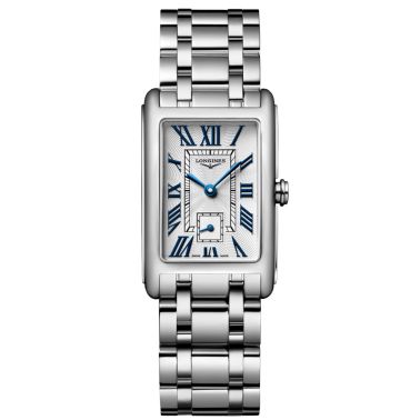 Longines DolceVita quartz watch silver dial steel bracelet 23.30 x 37 mm