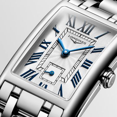 Longines DolceVita quartz watch silver dial steel bracelet 23.30 x 37 mm