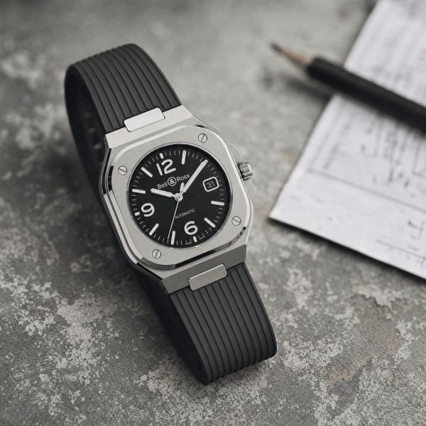 Bell & Ross BR 05 Black Steel automatic 40 mm Full Set 2023