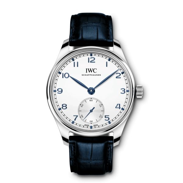 IWC Portugieser Automatic 40 silver dial leather strap 40,4 mm