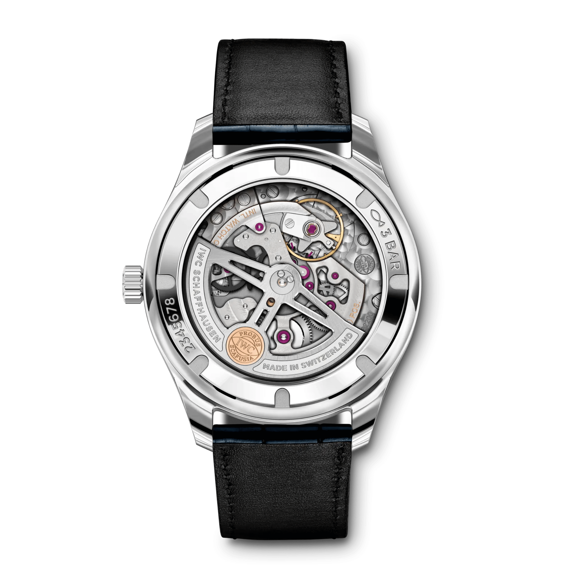 IWC Portugieser Automatic 40 silver dial leather strap 40,4 mm