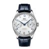Montre IWC Portugieser Automatic 42 cadran argenté bracelet cuir 42,4 mm
