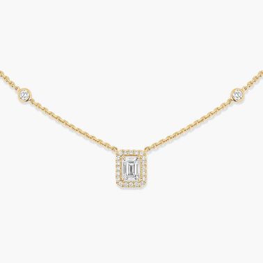 Collier Messika Joy en or jaune et diamants taille émeraude
