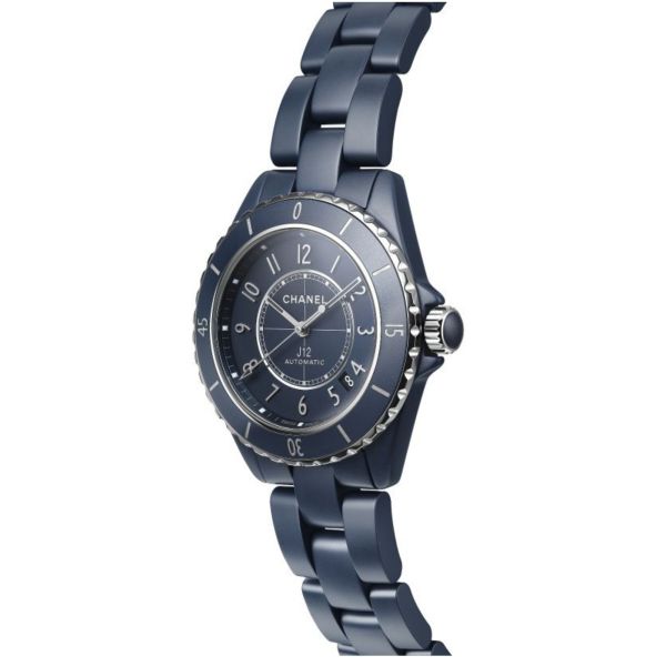 copy ofCHANEL J12 BLEU Automatic Watch, blue dial and blue ceramic strap, 33 mm
