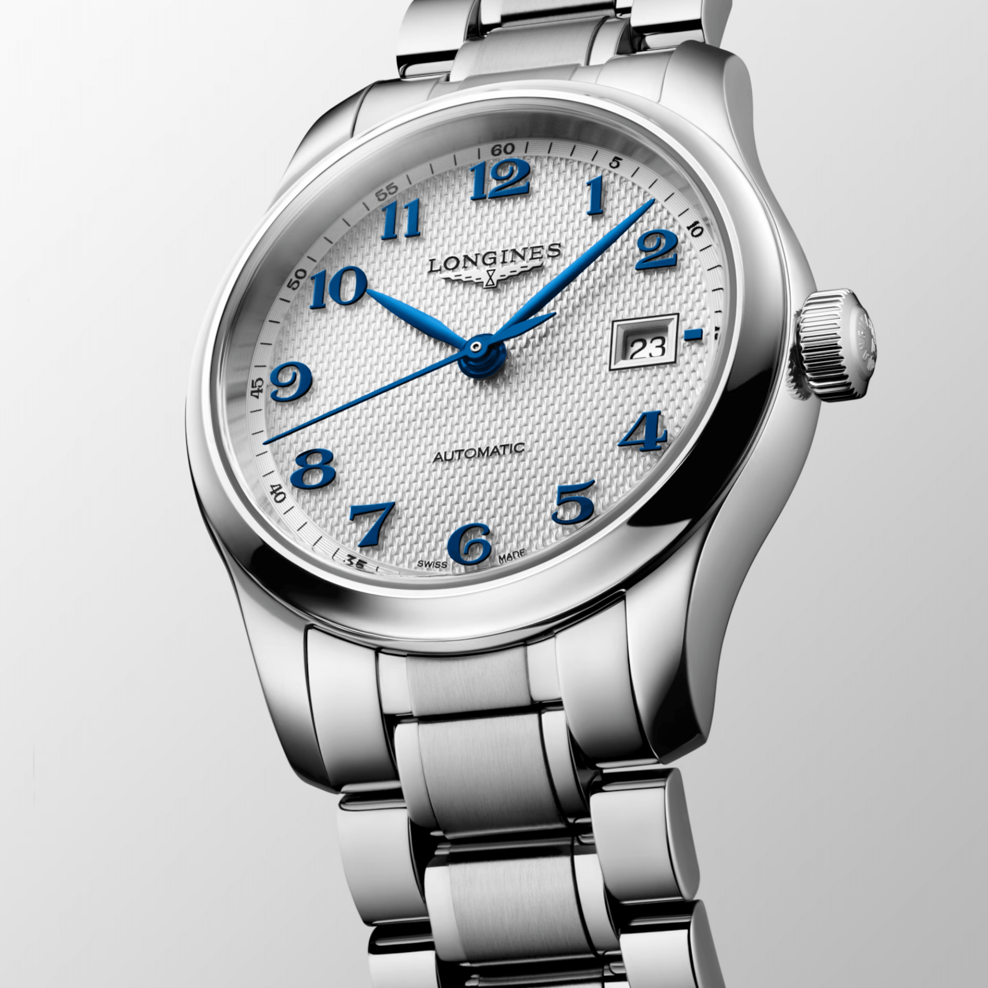 Montre Longines Master Collection automatique cadran argenté bracelet acier 30 mm