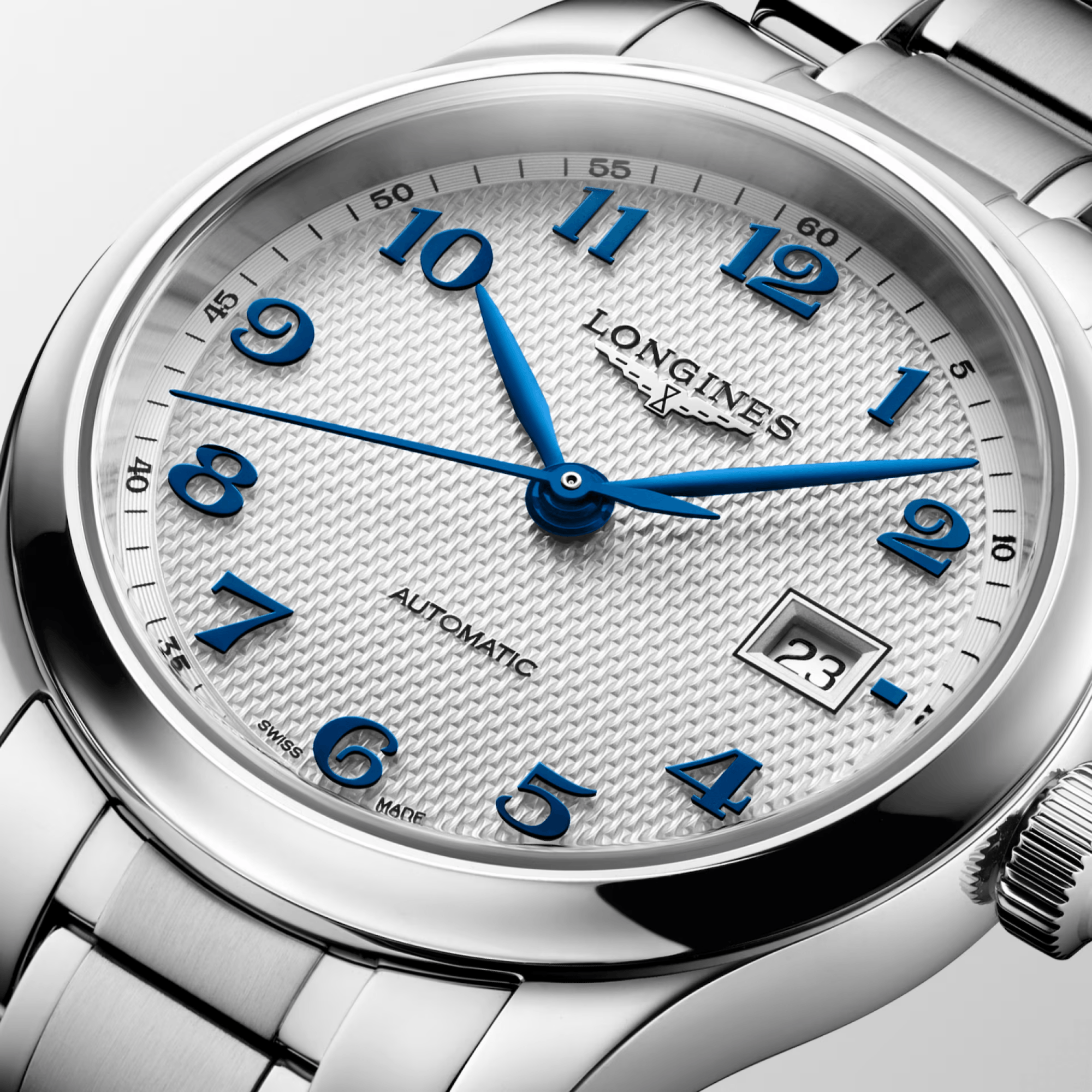 Montre Longines Master Collection automatique cadran argenté bracelet acier 30 mm