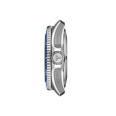 Montre Tissot Seastar 2000 Powermatic 80 cadran bleu braceletcaoutchouc 44 mm