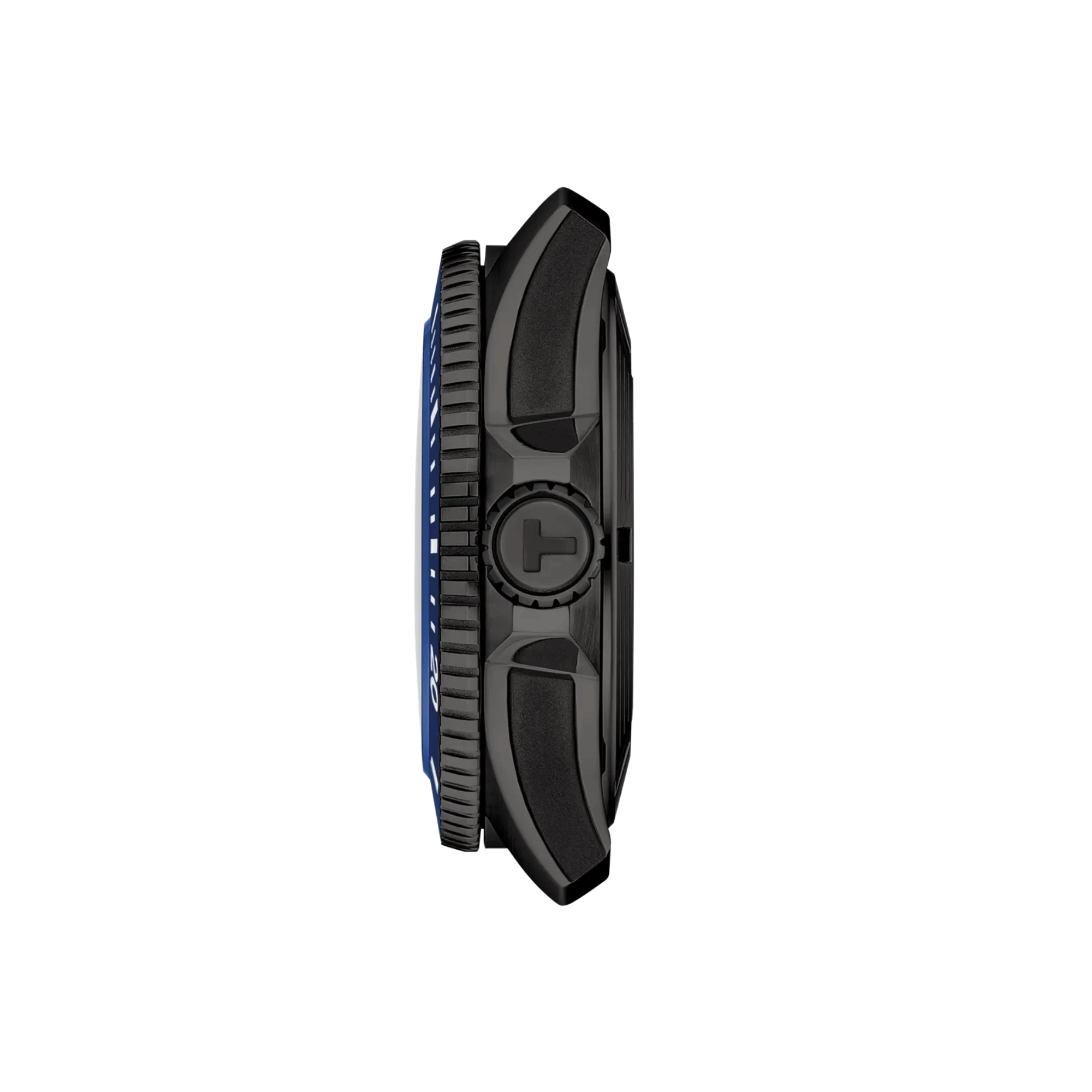 Tissot Seastar 2000 Powermatic 80 Watch with Blue Dial and Rubber Strap – 44 mm