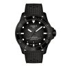 Tissot Seastar 2000 Powermatic 80 Watch with Black Dial and Rubber Strap – 44 mm