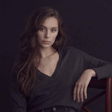 Collier Claverin Lasso en or jaune et perle rose - PORTE