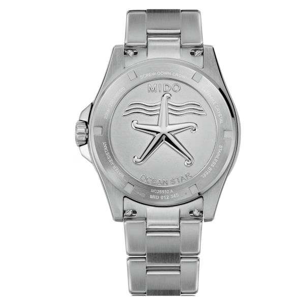 Mido Ocean Star 200 automatic watch white dial steel bracelet 41 mm