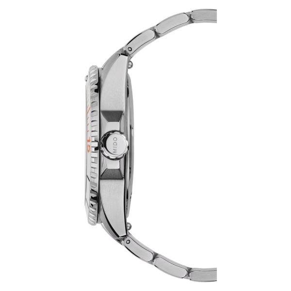 Mido Ocean Star 200 automatic watch white dial steel bracelet 41 mm