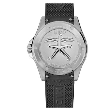 Mido Ocean Star 200 automatic watch black dial steel bracelet 41 mm